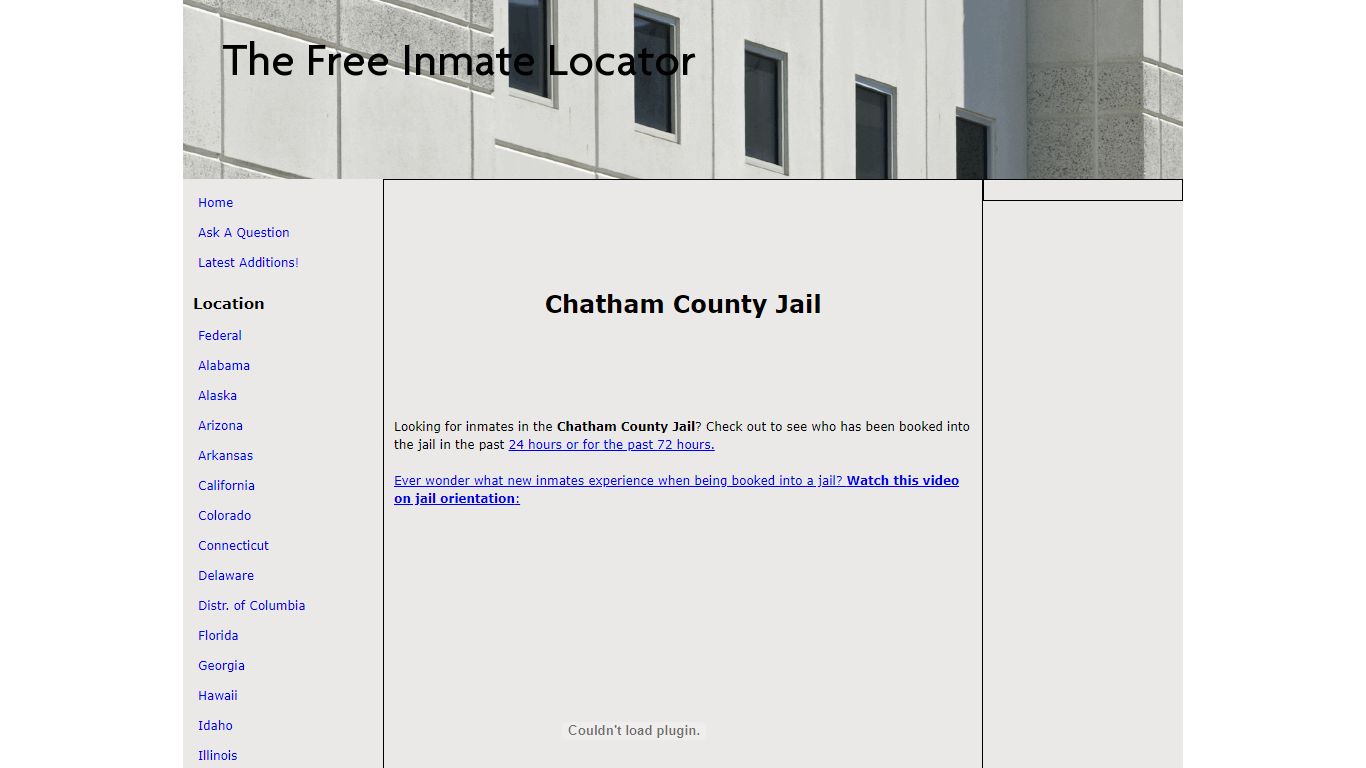 Chatham County Jail - The Free Inmate Locator